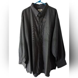 Cutter & Buck Charcoal Checkered Shirt